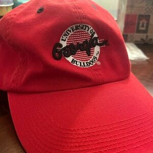 Vintage University of Georgia Red Cap The Game Adjustable UGA Dawgs